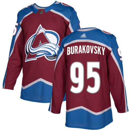 Adidas Colorado Avalanche Men #95 Andre Burakovsky Burgundy Home Authentic Stitched NHL Jersey->colorado avalanche->NHL Jersey